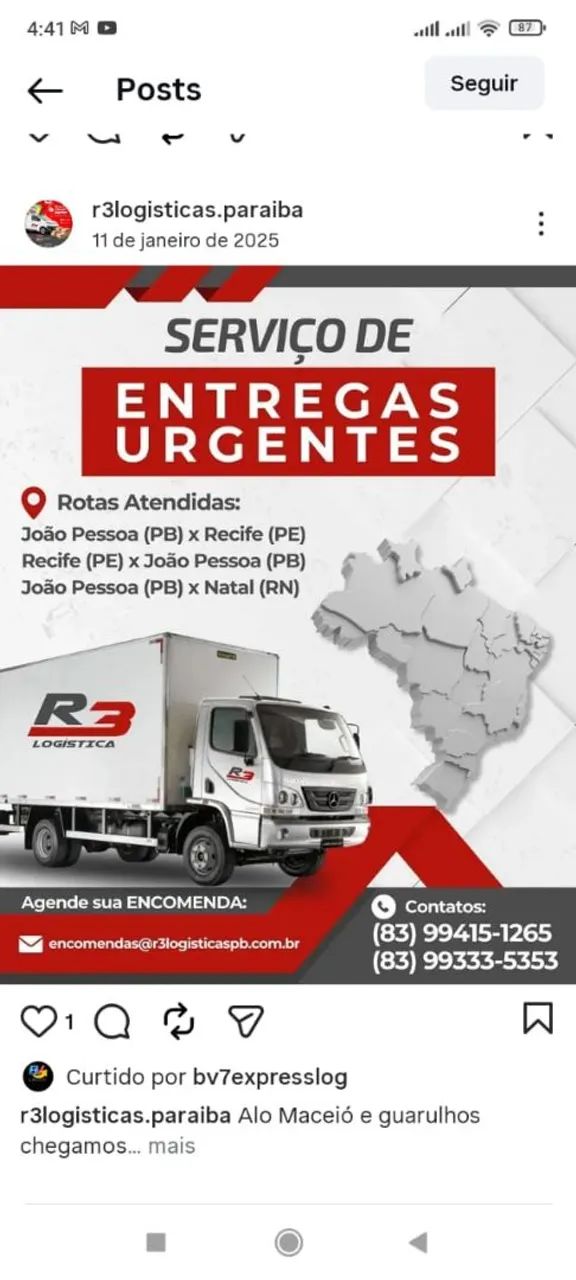 Transporte e frete 