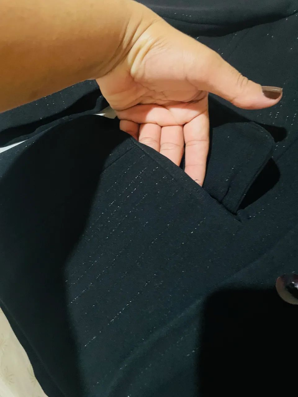 Blazer Preto c/ gliter  - Foto 5