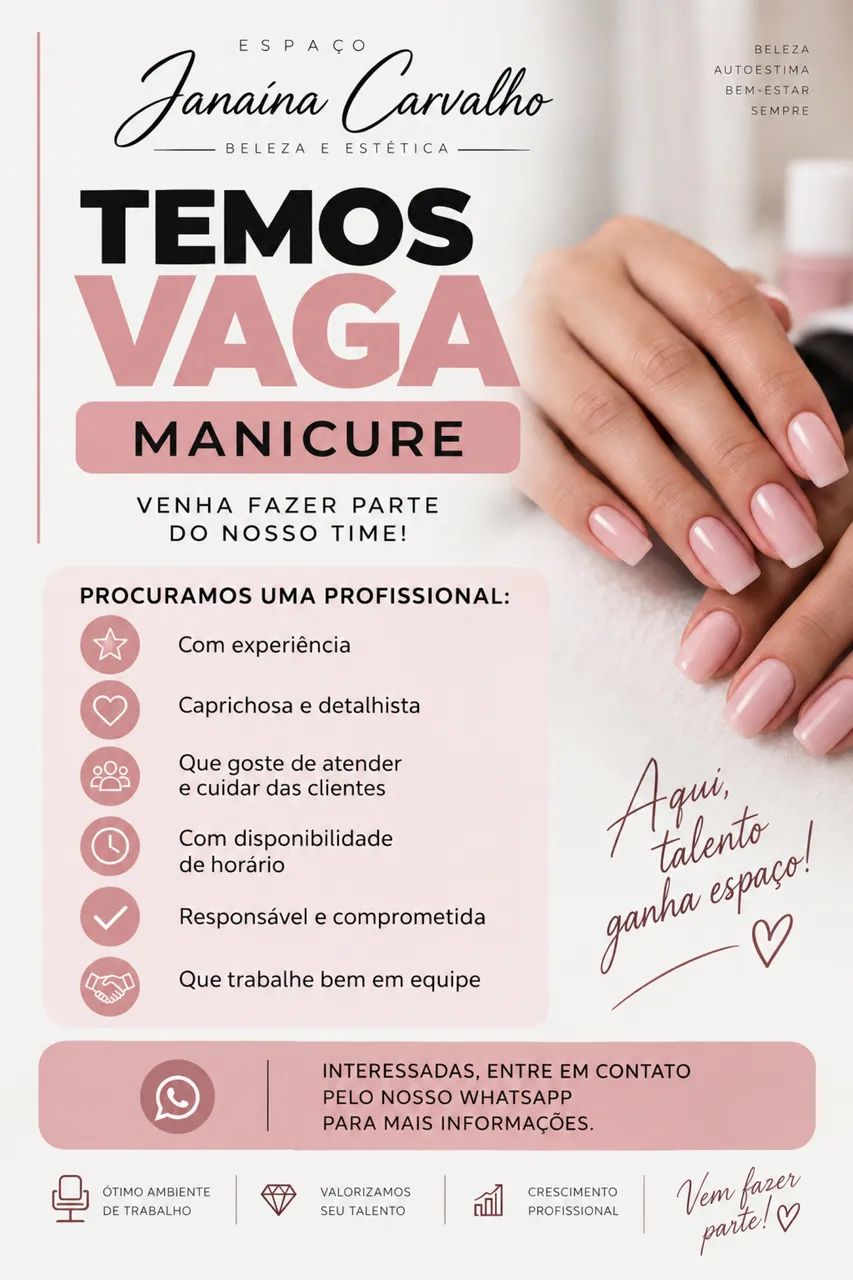 Vaga de manicure 