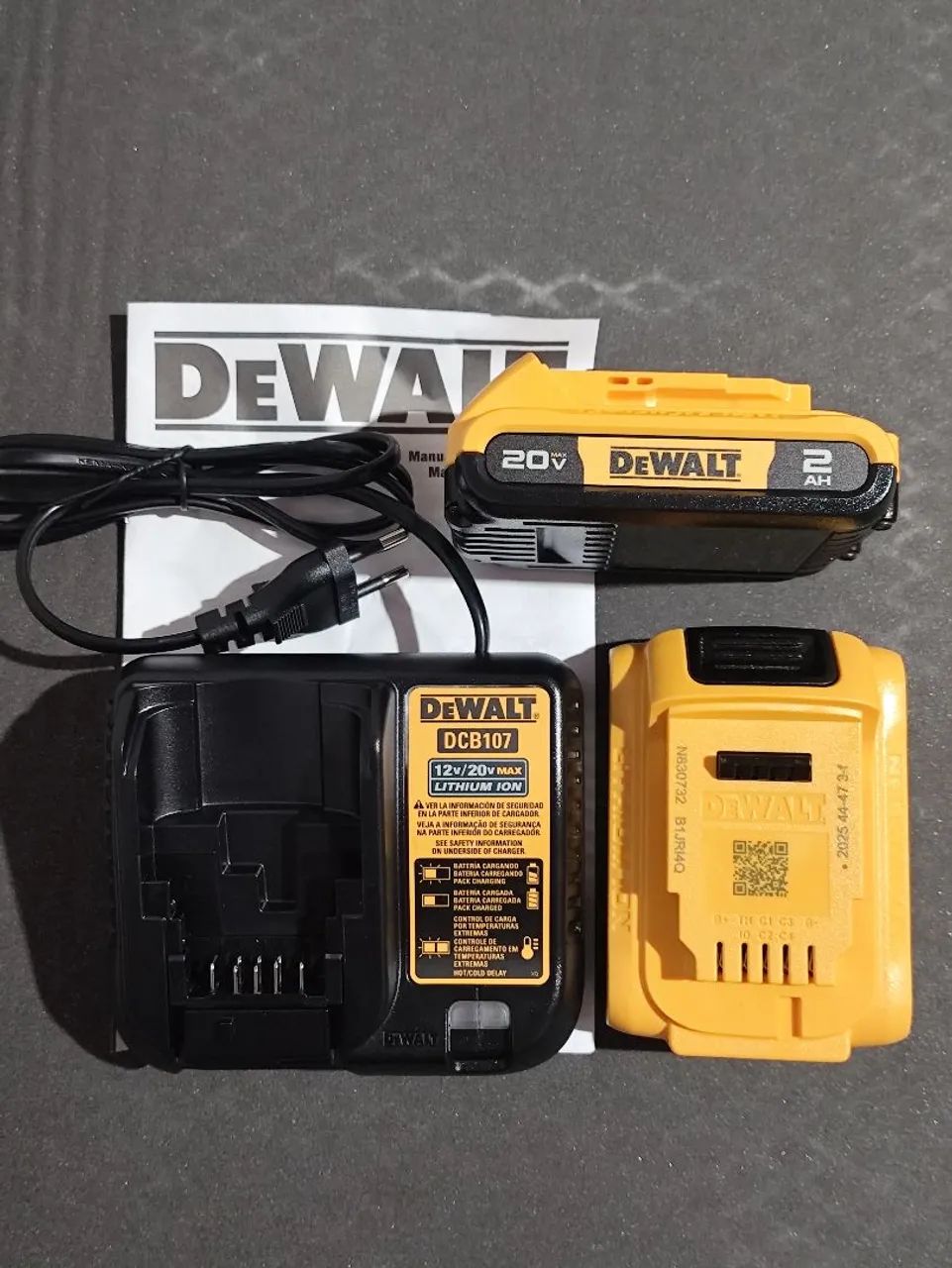 BATERIAS 20V 2ah + CARREGADOR DeWALT ORIGINAIS - Foto 4