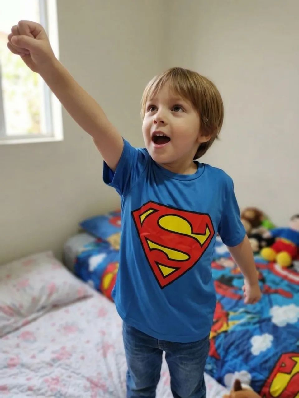 Camisa Super Man Infantil ORIGINAL 