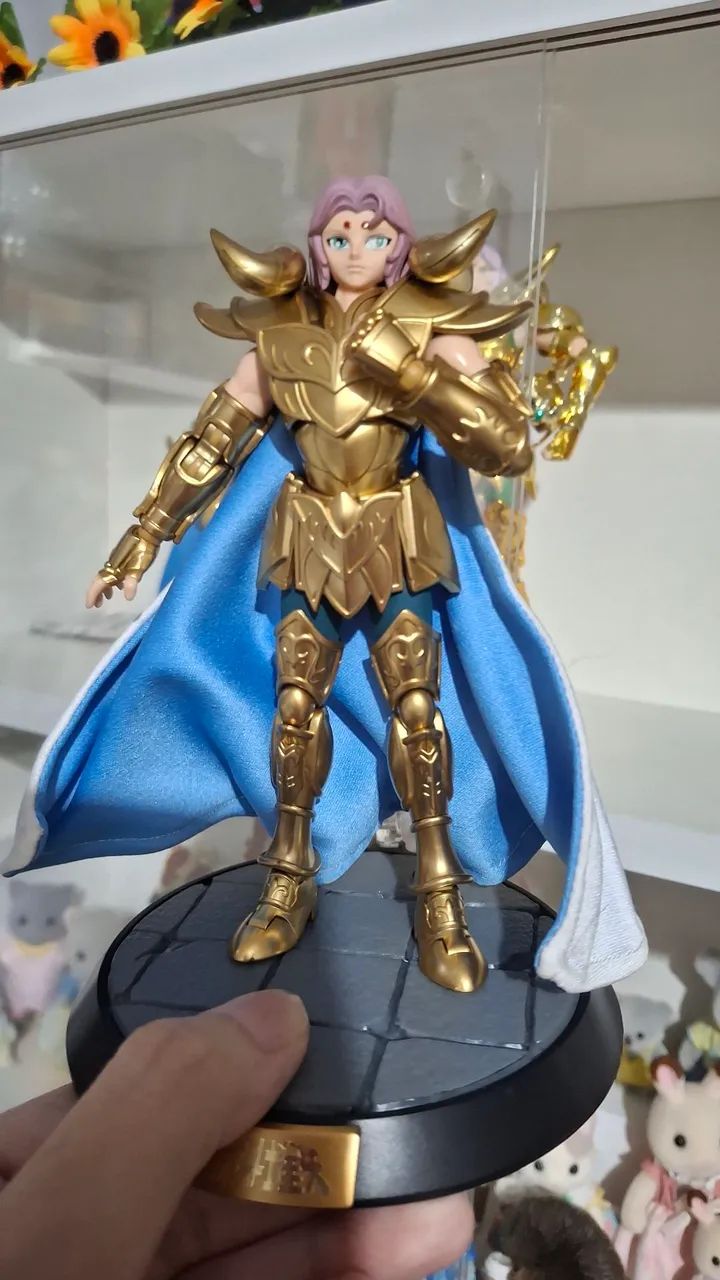 Mu de Aries Blokees custom versão anime com capa de arame - Foto 2