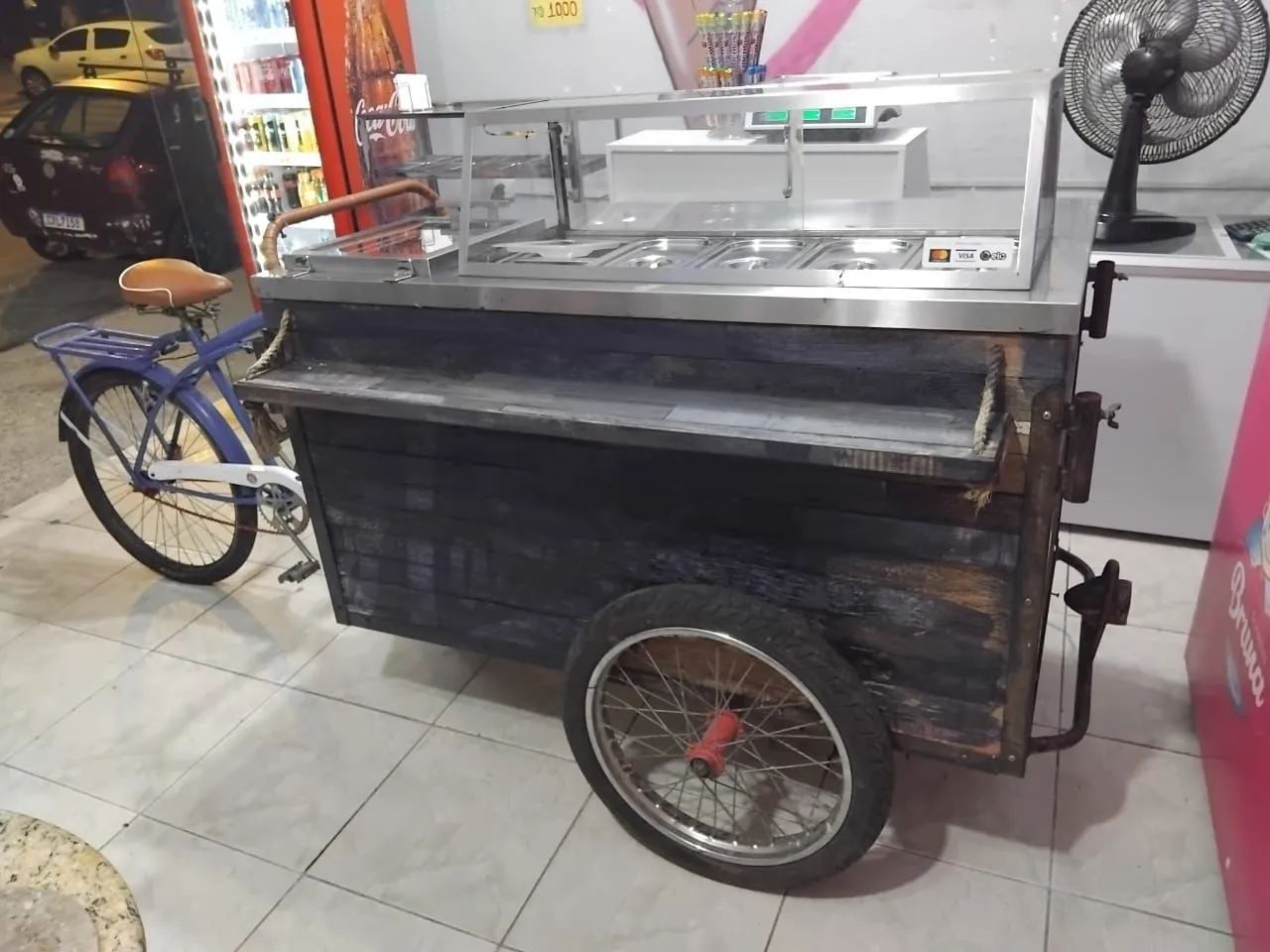Carrinho rústico para Açaí e Sorvete - Foto 3
