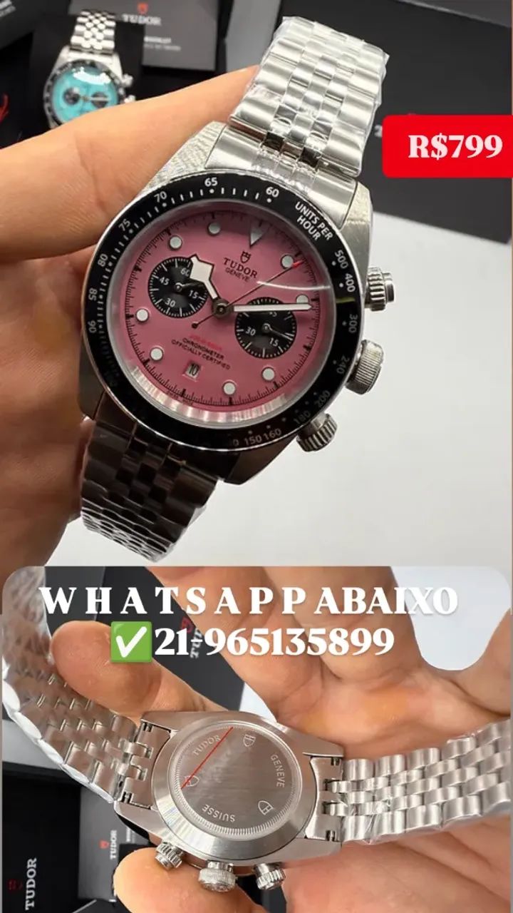 Relógio TUDOR AUTOMÁTICO _ BLACK BAY FLAMINGO PINK 