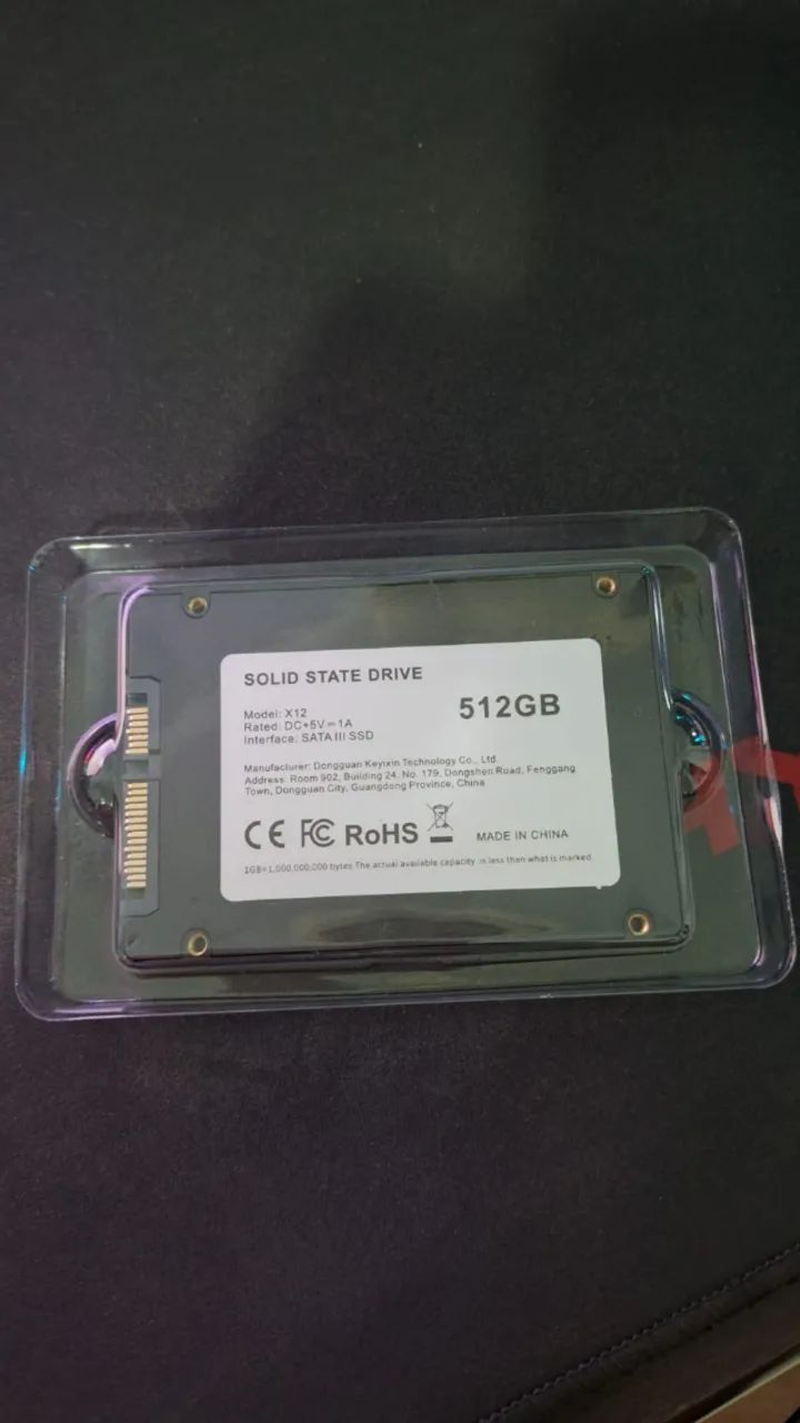 Ssd Sata 512gb novo - Foto 2