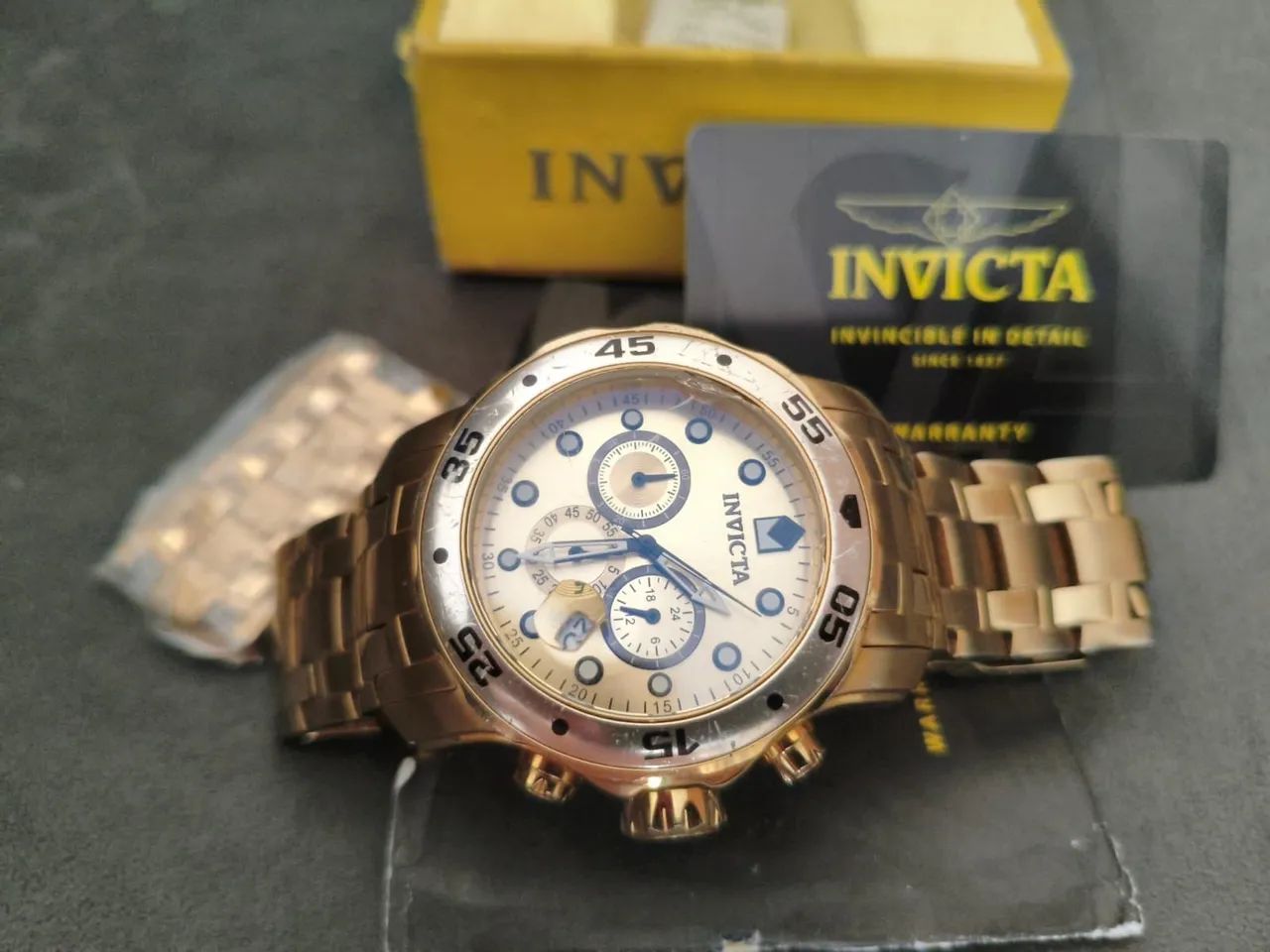 RELOGIO INVICTA PRO DRIVER DOURADO - Foto 3