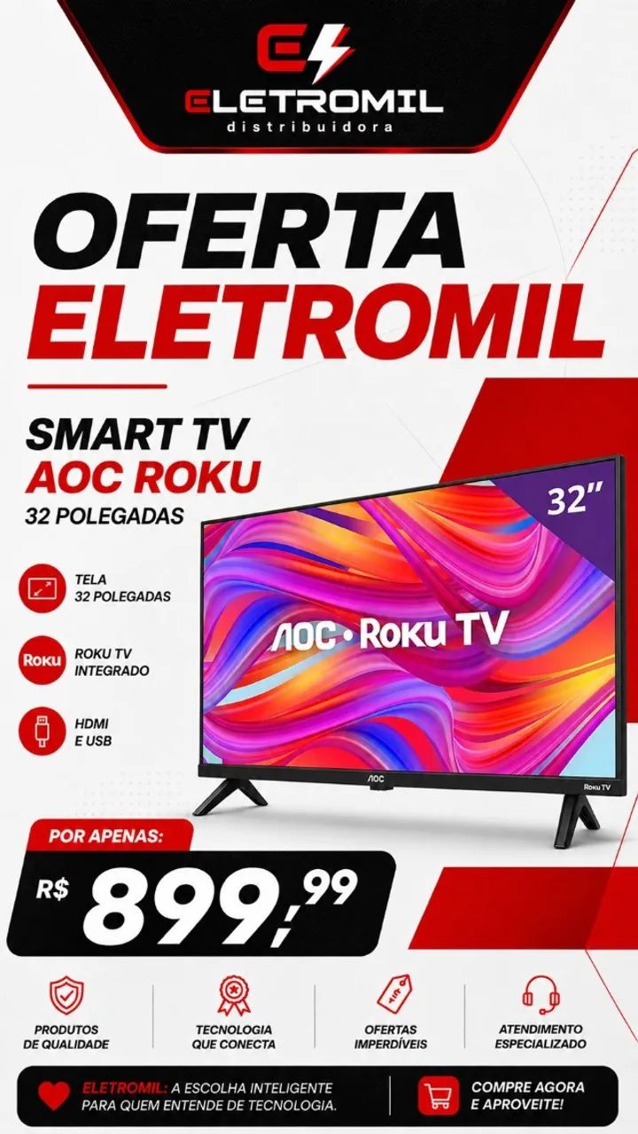 tv aoc 32 polegadas