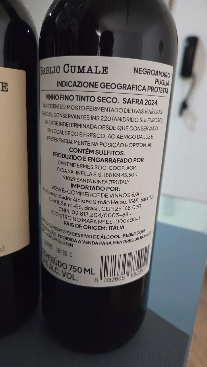 Vinhos Italianos Baglio Cumale - Foto 4