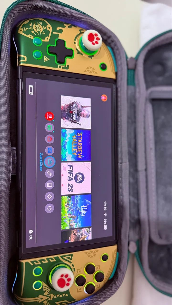 Nintendo Switch OLED + 256GB + Case Zelda ? Completo  - Foto 5