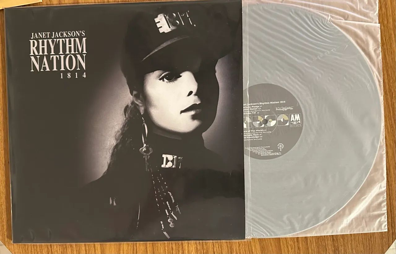 Janet Jackson Rhythm Nation 1814 Duplo Lp vinil Prata Importado - Foto 2