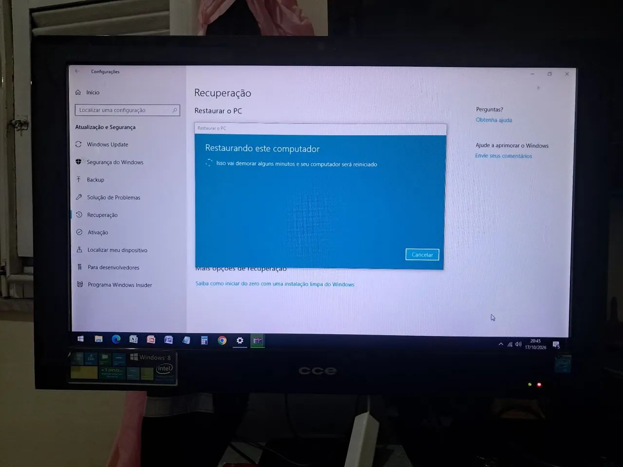  Computador Cce ALL-IN-ONE SOLO A45