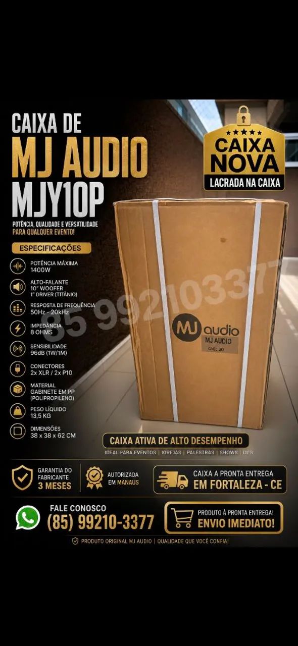 Caixa MJ AUDIO MJY10 1400W