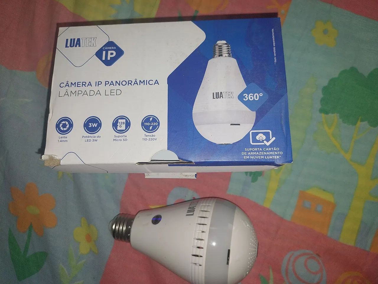 Câmera segurança lâmpada IP - Foto 4