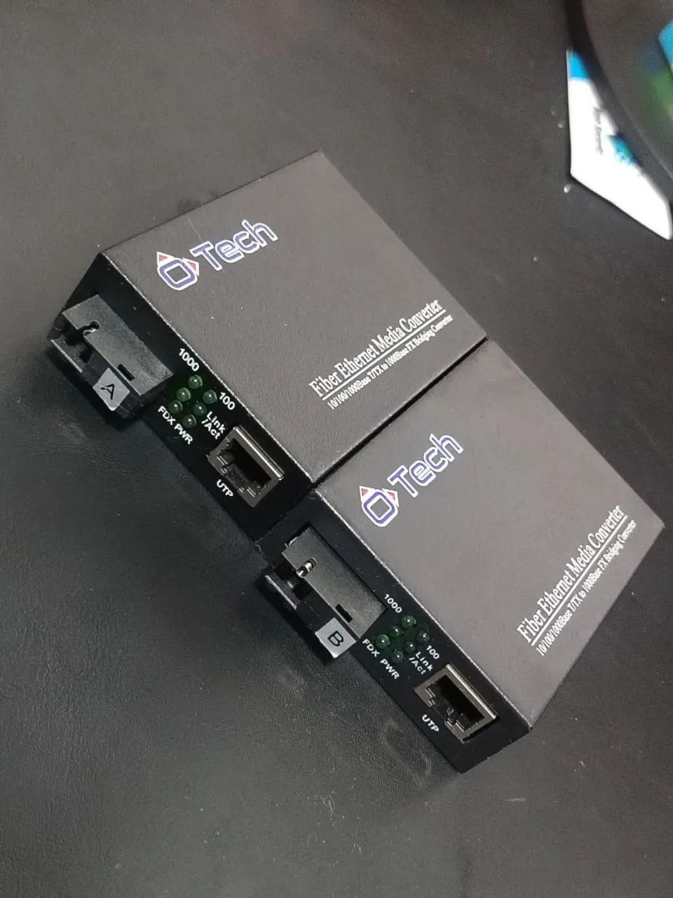 Par de conversor de mídia gigabit  - Foto 4