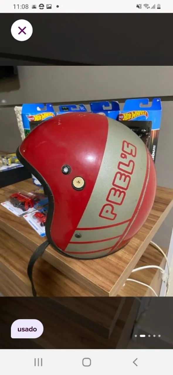 Capacete antigo aberto - Foto 2