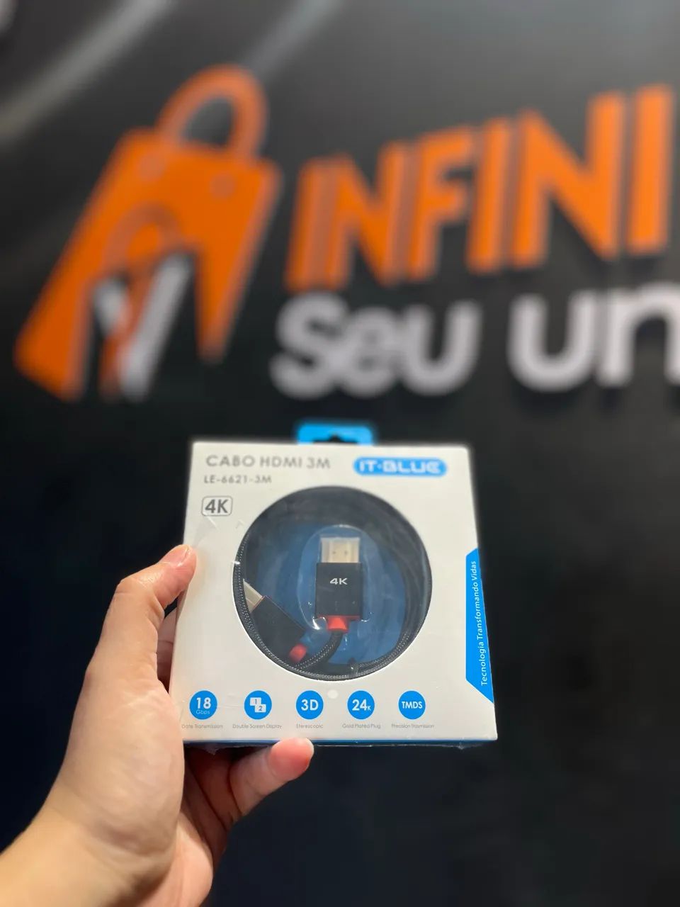 Cabo HDMI blindado 4k 3M