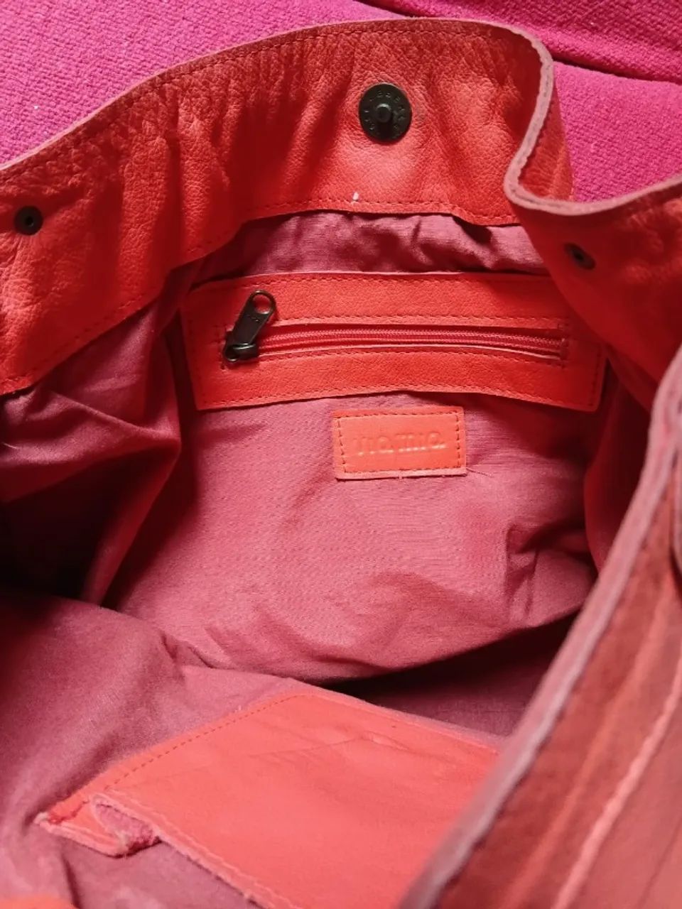 BOLSA DE COURO LEGÍTIMO VIA MIQ - Foto 3
