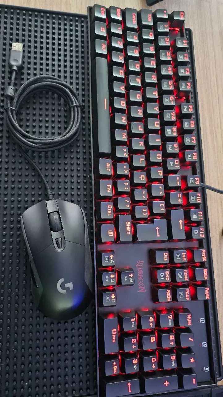Kit Teclado e Mouse de marca boa!