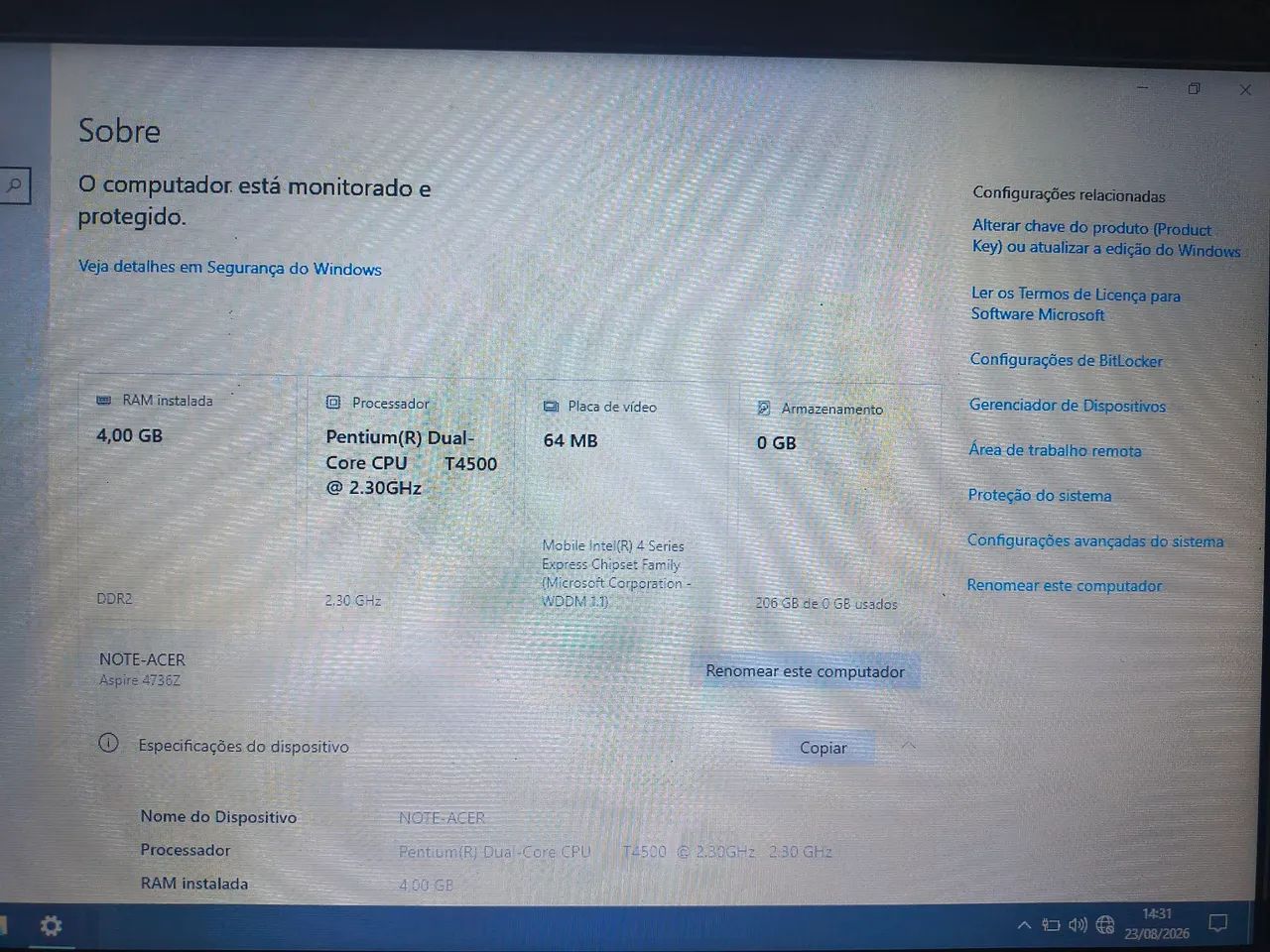 Notebook acer