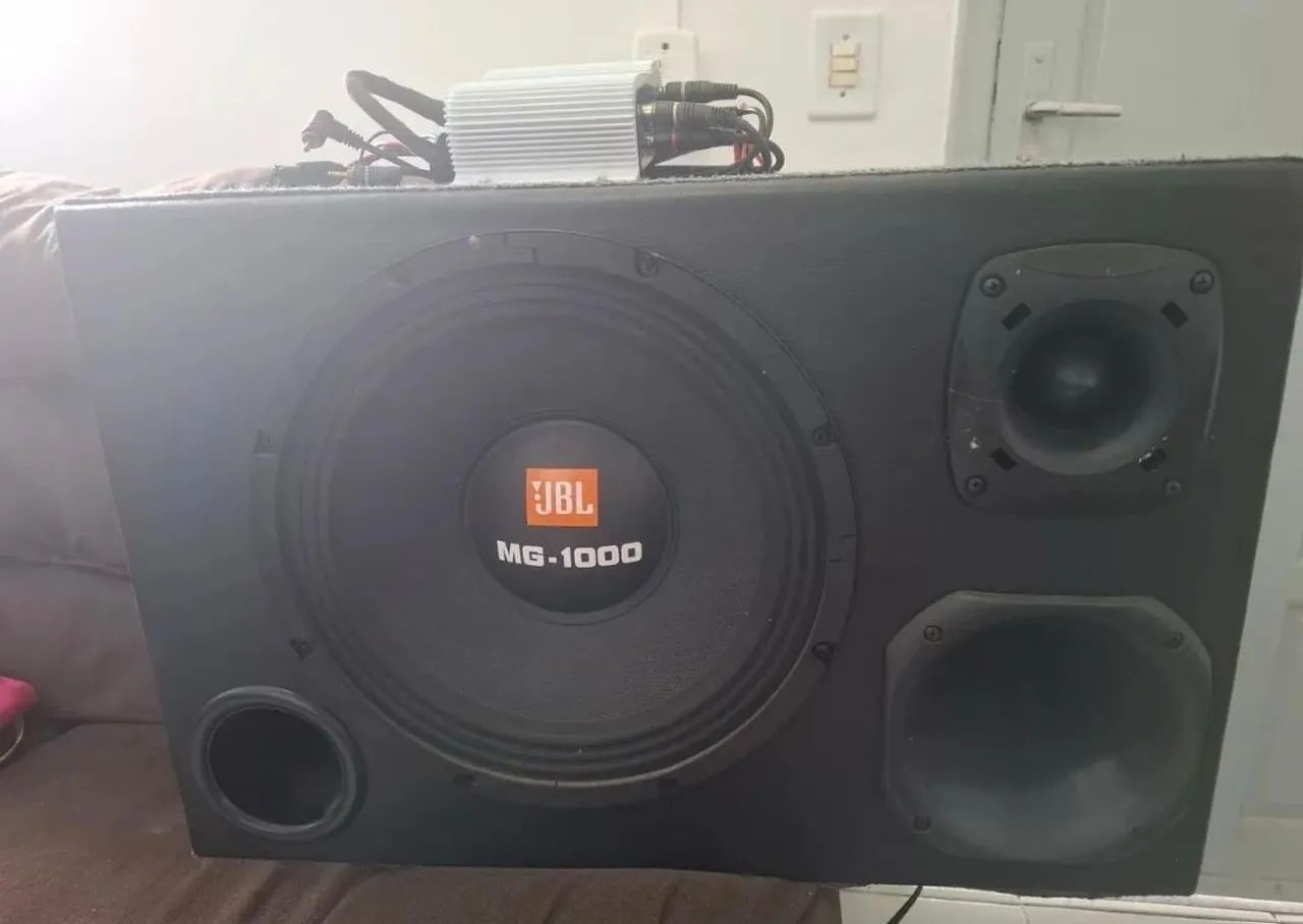 Caixa de Som JBL MG1000 12? + Módulo Taramps 400X4 - Foto 5