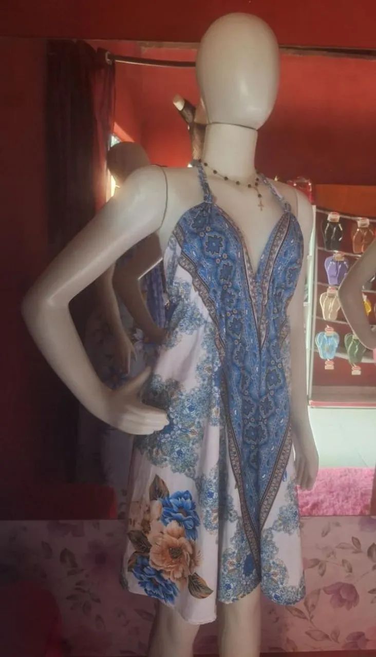 Vestido indiano  curto 