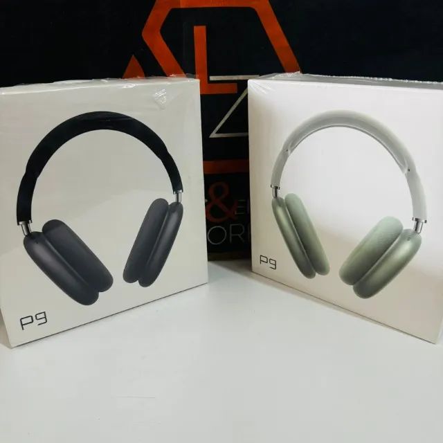 Fones de ouvido P9 Bluetooth dobráveis com microfone