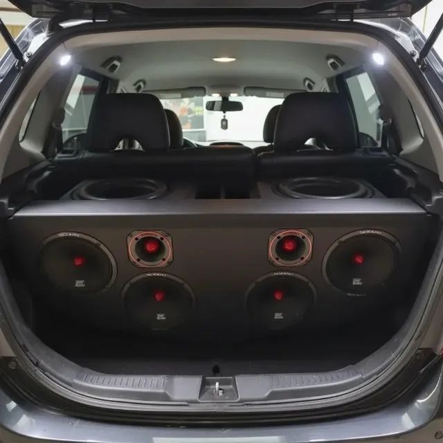 Caixa De Som Barato - Subwoofer Médio E Twiter Tiger 2380wrms - Foto 3