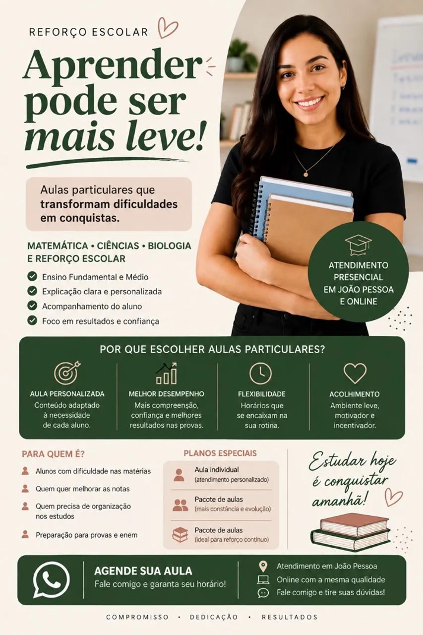 Aulas de reforço 