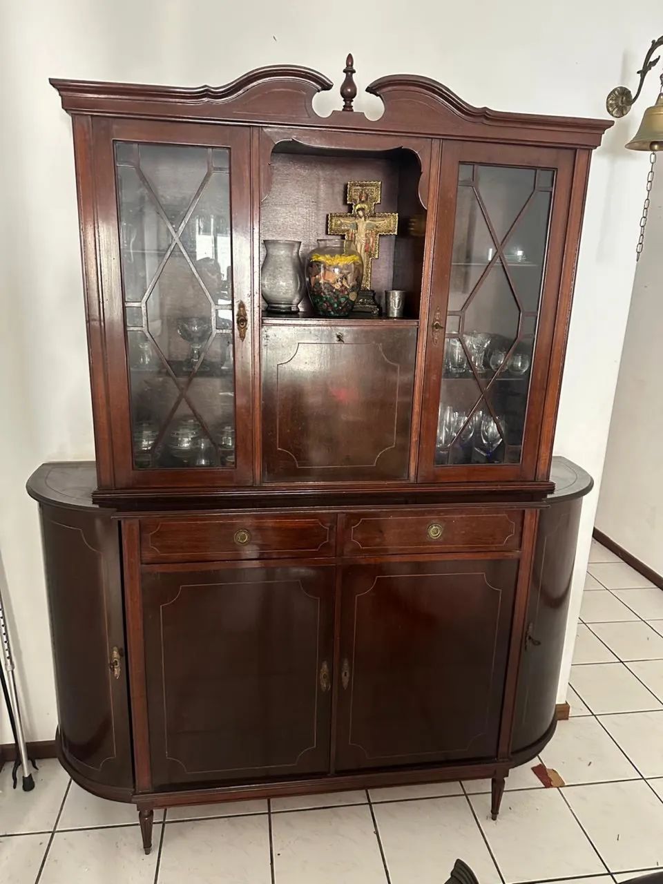 Sala de jantar vintage com cristaleira ótimo preço! - Foto 4