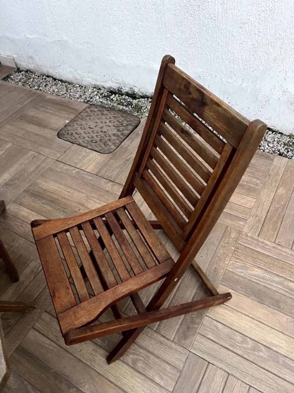 mesa de madeira área externa - Foto 4