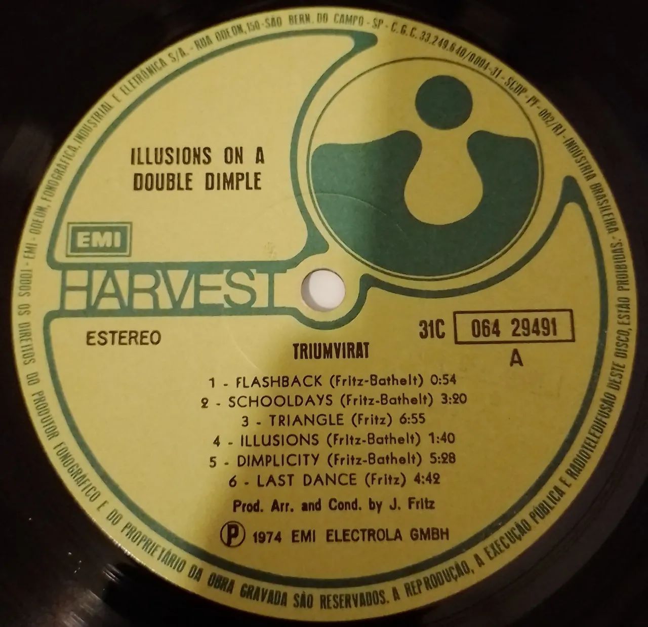  Triumvirat -  Illusions On a Double Dimple LP Vinil (VG+) - Foto 4