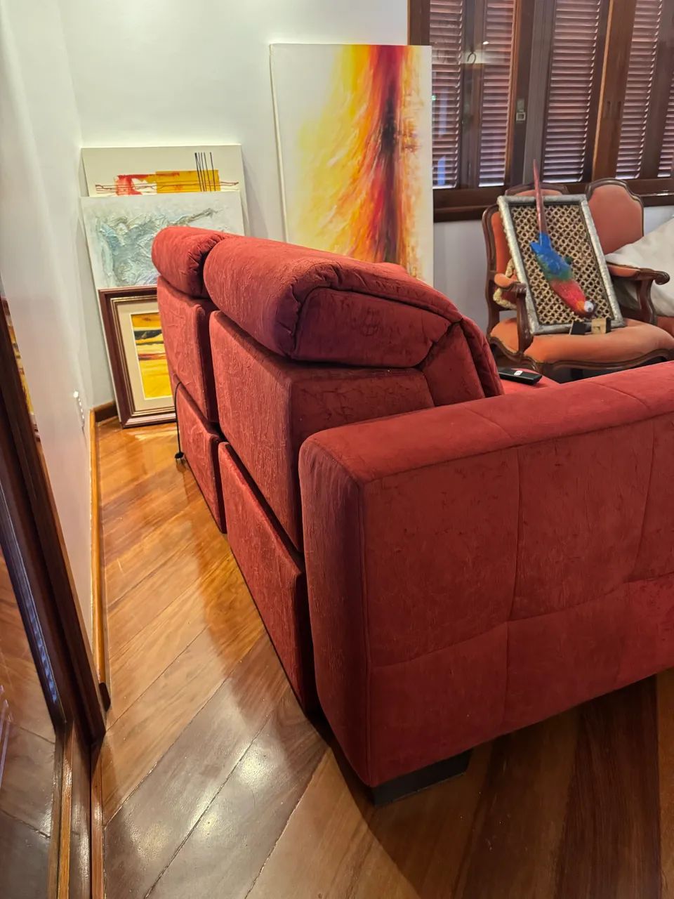Sofá Herval chaise com controle 