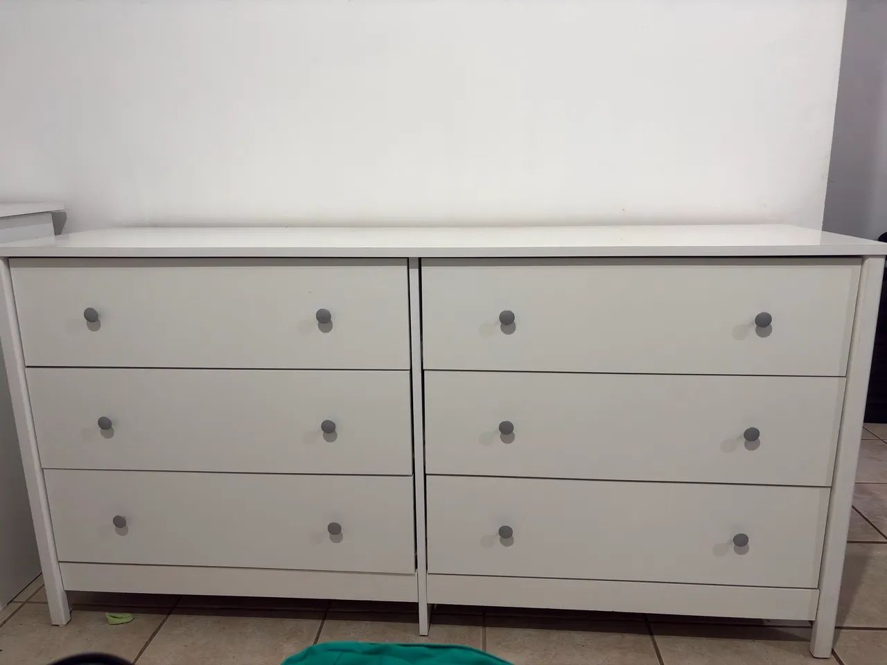 Cômoda branca 6 gavetas 