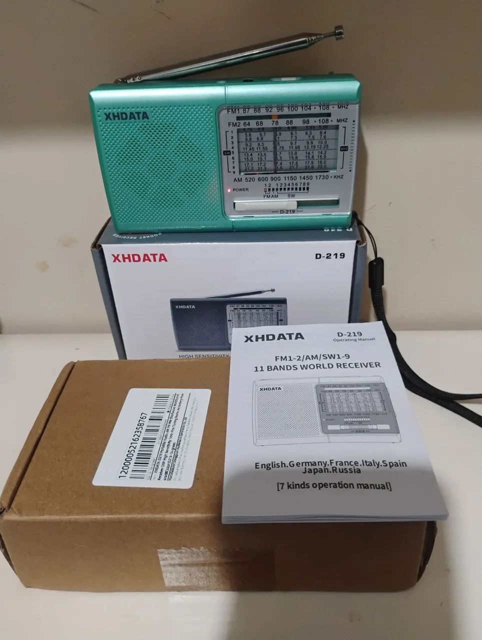 Rádio xhdata D 219 . versão 1khz 