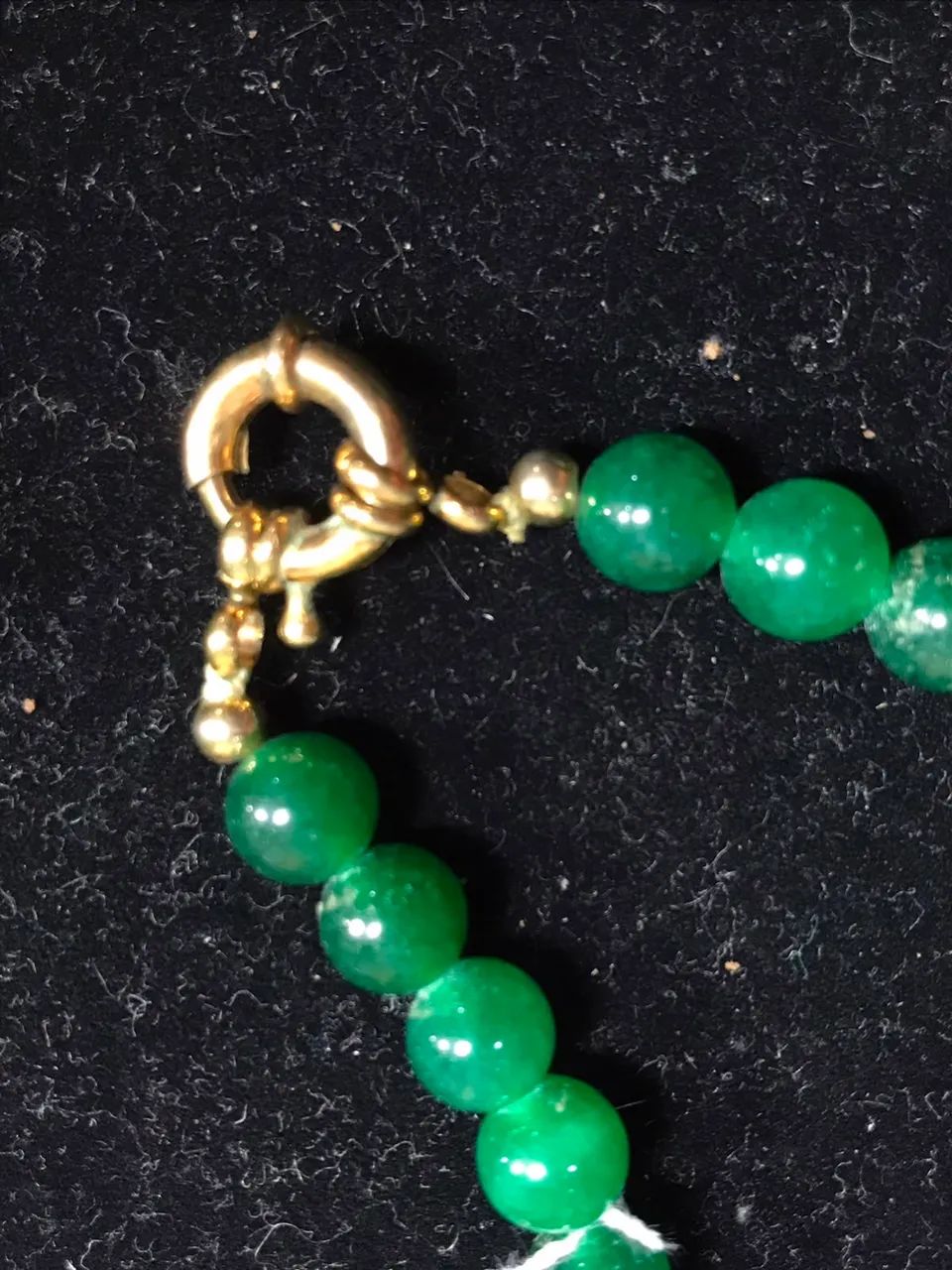 Colar de Pedra Jade Verde e Vermelho  - Foto 2