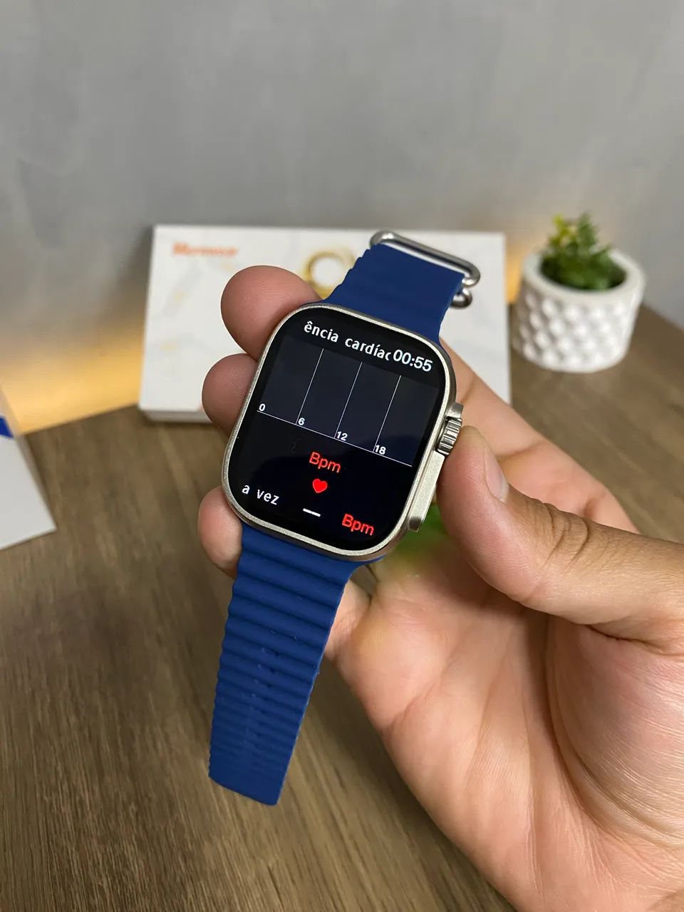 Smartwatch Ultra 49mm + Fone Bluetooth de BRINDE - Foto 4