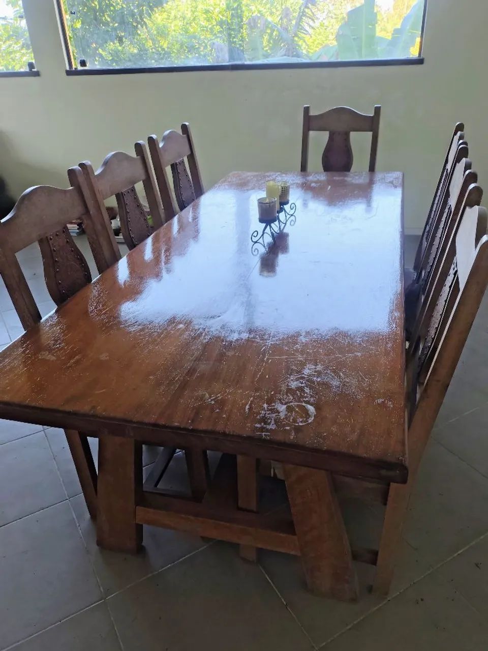 Mesa jantar madeira maciça  - Foto 4