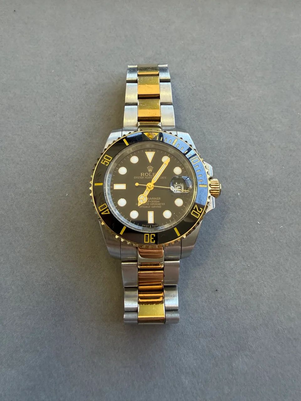 Rolex Submariner 41mm Ouro e aço