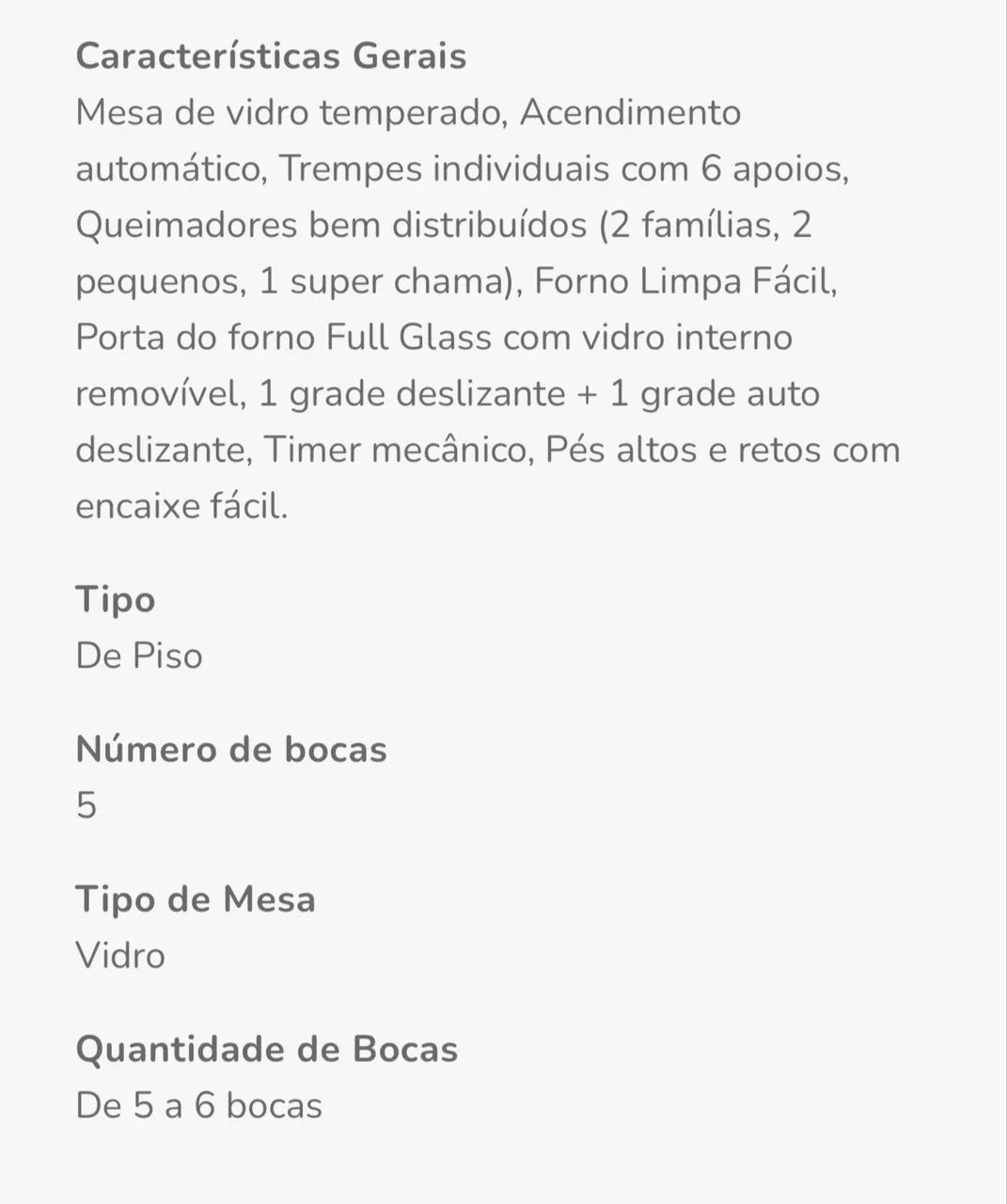Fogão Esmaltec 5 Bocas - Foto 4