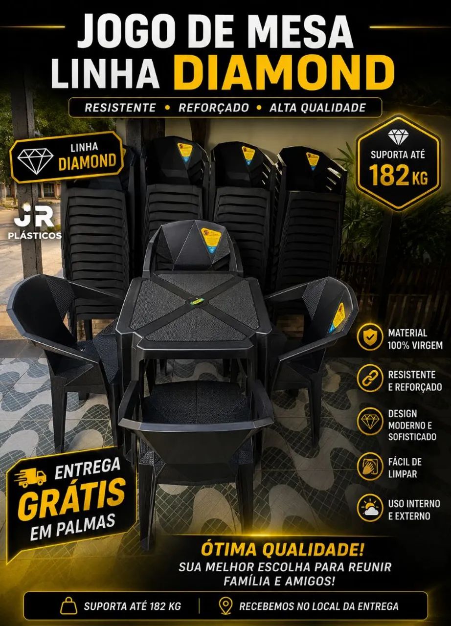 Jogo de mesa novo 