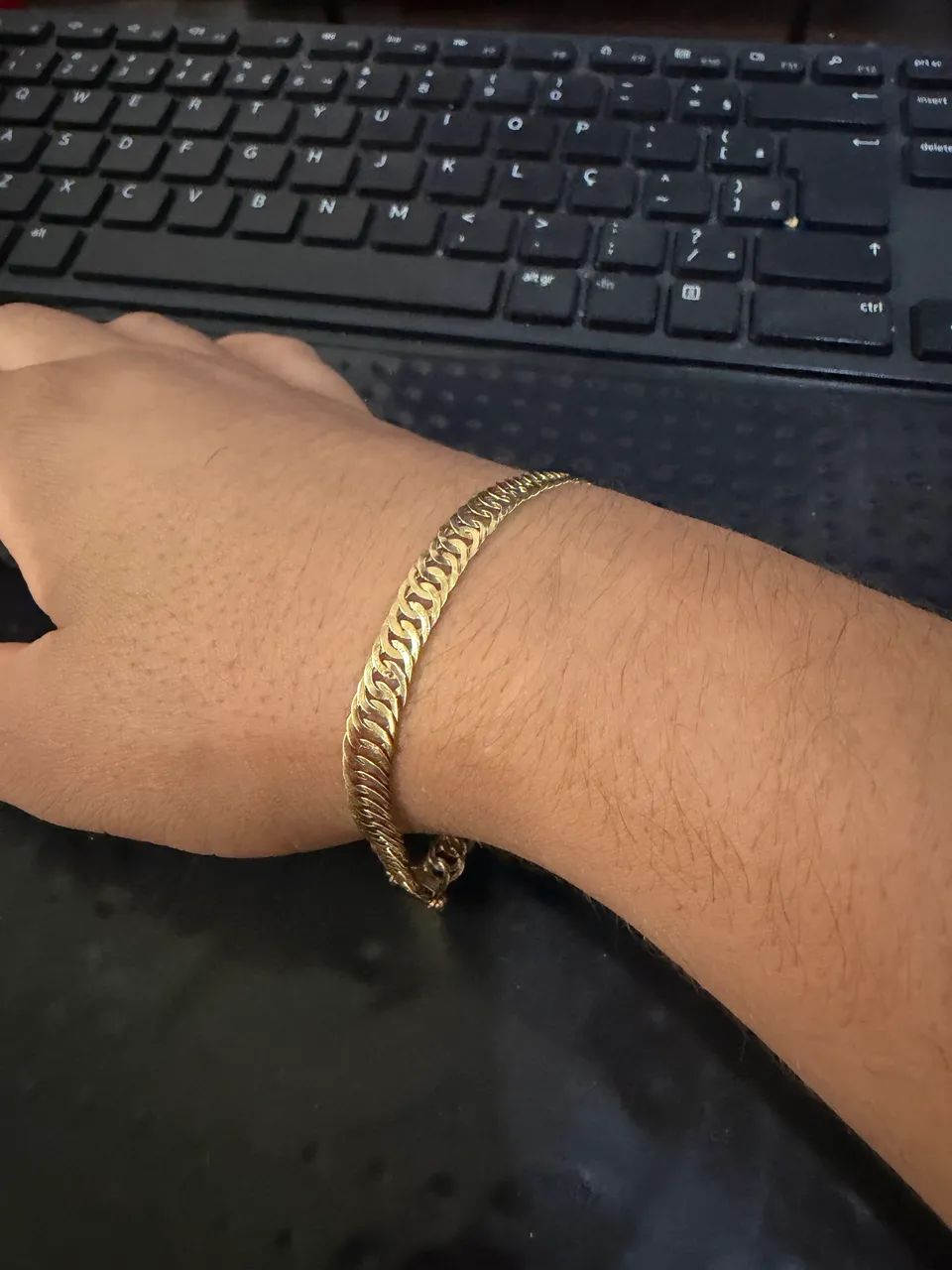 Pulseira ouro 18k maciça  - Foto 2
