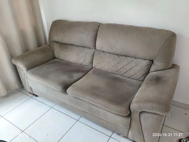Sofá 2/3 Lugares Suede - Foto 2