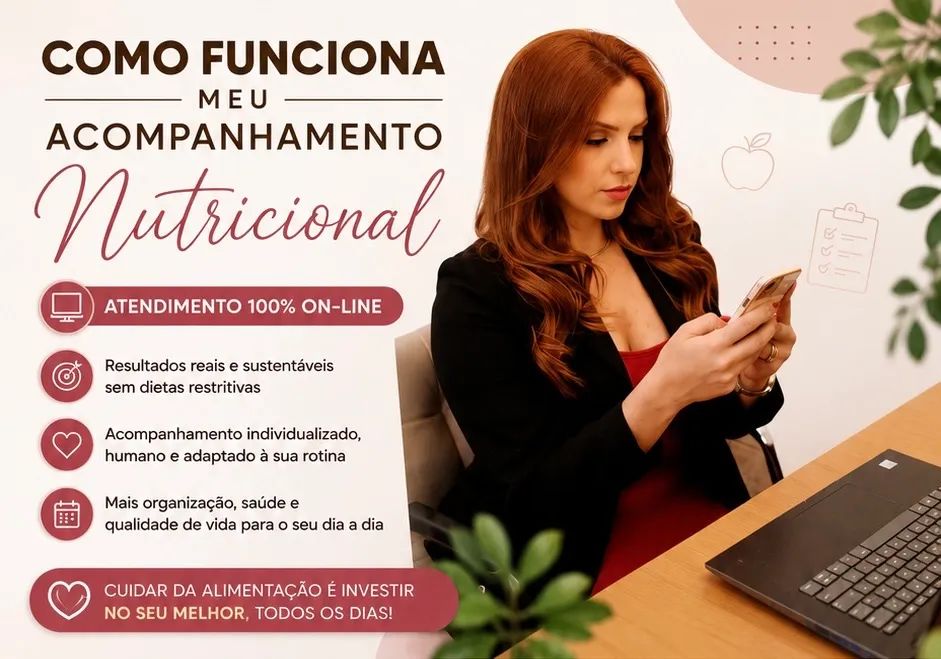 Consulta on-line com nutricionista 