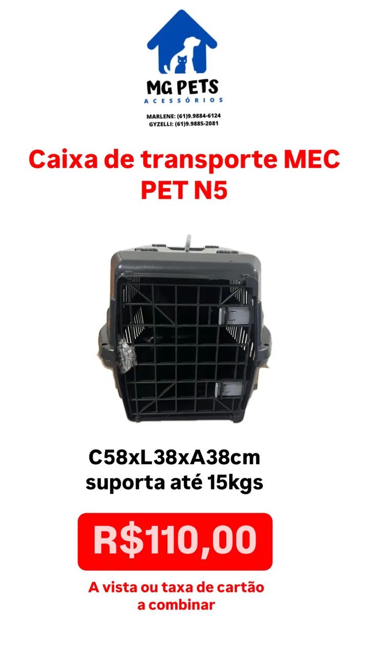 Caixa de transporte pet n5 novas - Foto 2