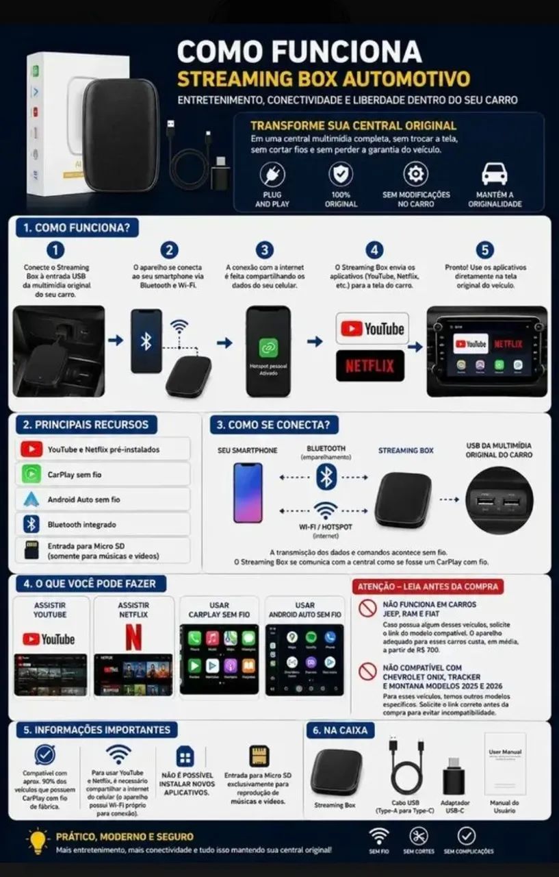 Multimédia android auto Apple car play onix e tracker - Foto 3