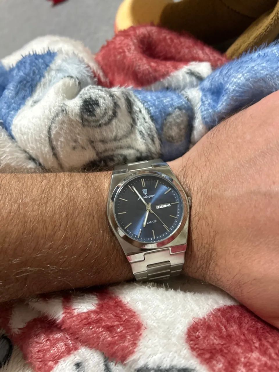 Relógio aço excelente 