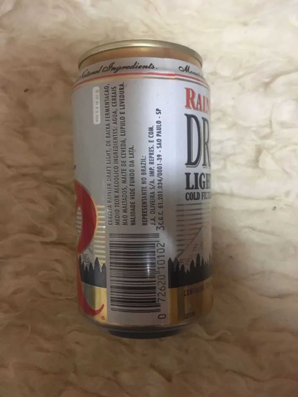 Lata Rainier Draft Light Década de 90 - Foto 4