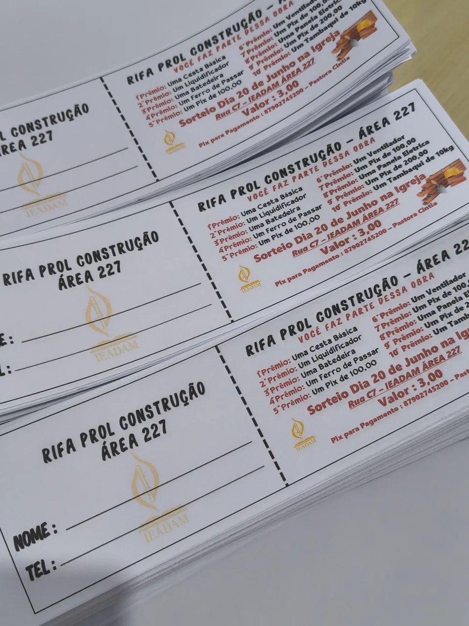 Confecção de Rifas, bingos e recibos  - Foto 2