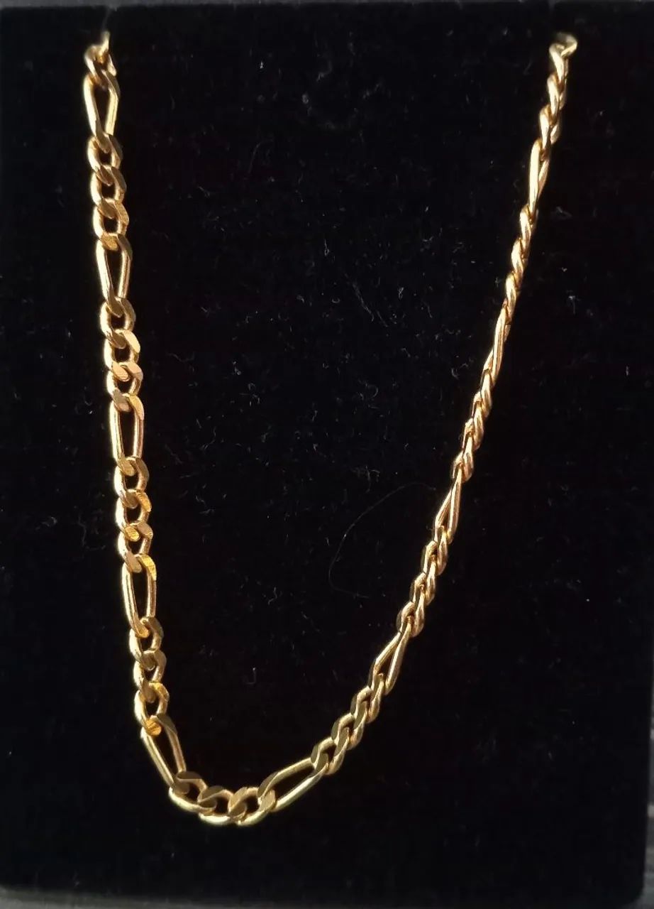 Corrente masculina banhada a ouro 