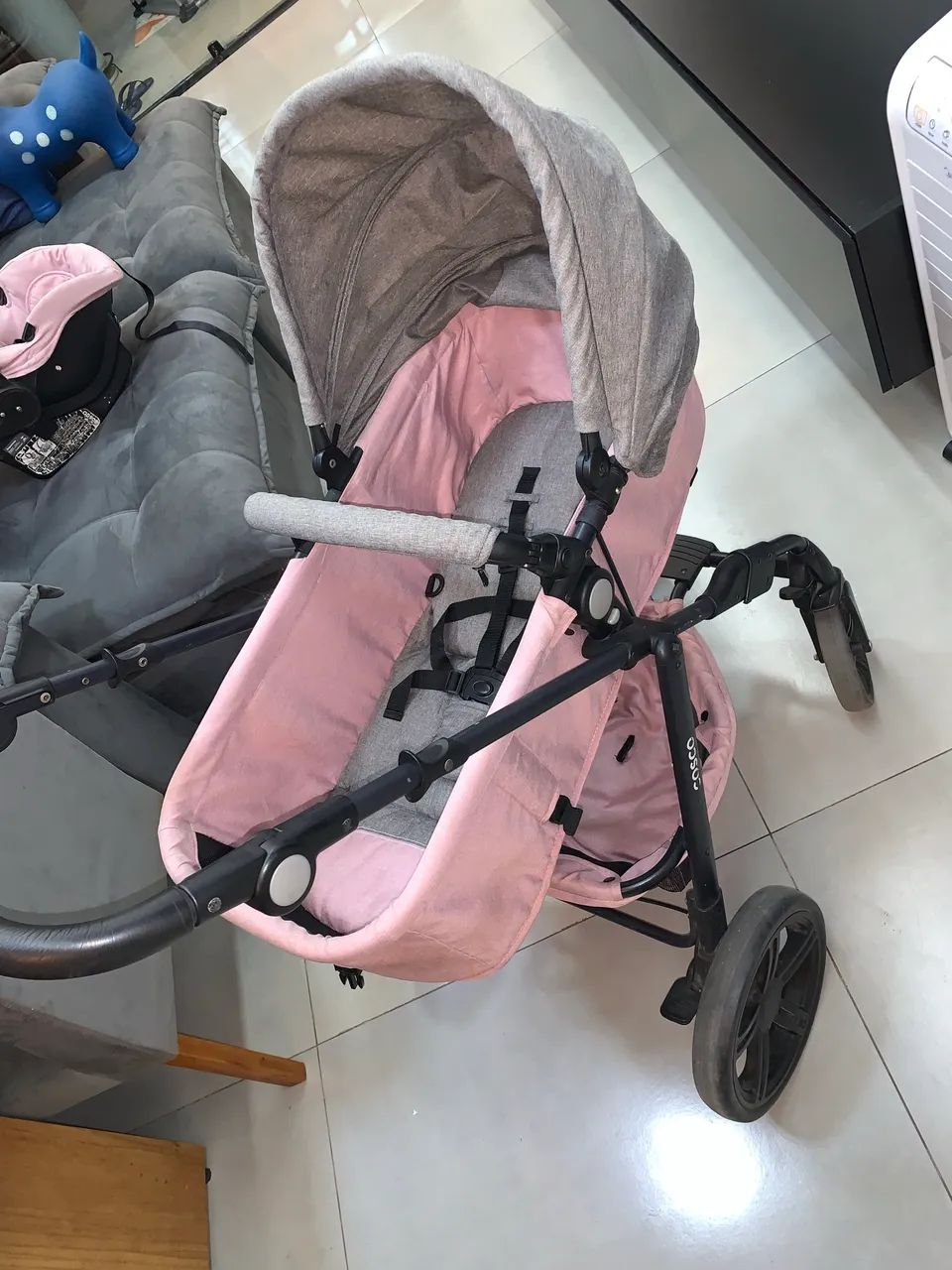 Carrinho Moises e Bebê Conforto Cosco - Foto 2